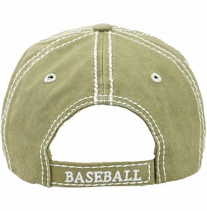 Baseball Caps Vintage Ball Caps for Women Mama Bear Dog Mom Washed Cap - Baseball Mom- Khaki - CY18ZYH63QX