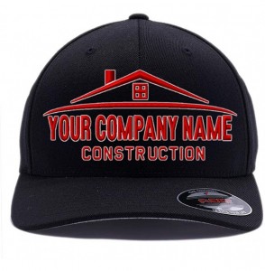 Baseball Caps Custom Hat. Your Company Name Embroidered. Construction Company hat - Black - C4189C0CZ0O