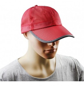 Baseball Caps Summer Quick Dry Mesh Baseball Cap Sports Cycling Running Fishing Golf Sun Hat - 2 Watermelon Red - CH12JROVF9V