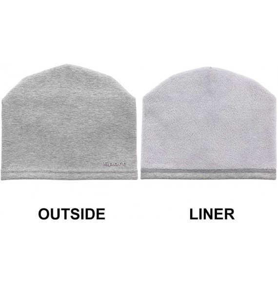 Skullies & Beanies Cotton Slouchy Beanie Hat Men Women Unisex Baggy Lightweight Hip-Hop Skull Cap - Light Grey - C318XHMZWHY