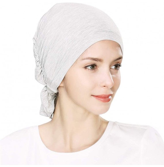 Skullies & Beanies Soft Chemo Caps Turbans Sleep Hat for Women Head Wraps Cancer Headwear Beanies Patient Hairloss 55-60cm - ...