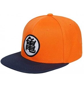 Baseball Caps Snapback Flat Hip hop hat Casual Baseball Cap Men and Women Snapback Cap - Orange&navy 2 - CW18QS398E6