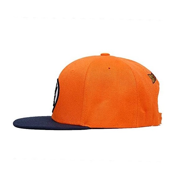 Baseball Caps Snapback Flat Hip hop hat Casual Baseball Cap Men and Women Snapback Cap - Orange&navy 2 - CW18QS398E6