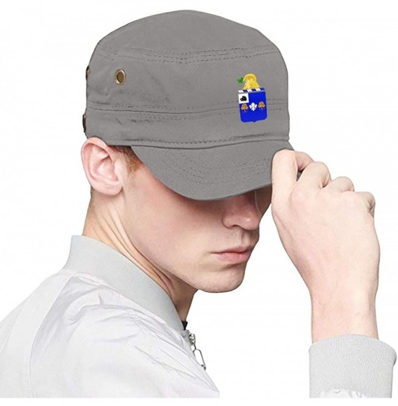 Baseball Caps 39th Infantry Regiment Cadet Army Cap Flat Top Sun Cap Military Style Cap - Gray - CN18Z35YLIY