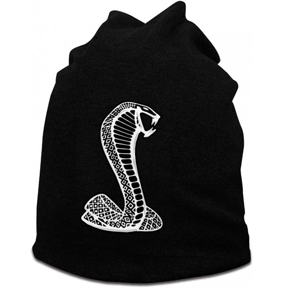 Skullies & Beanies Slouchy Beanies Hat Santa Riding Skateboard Men Watch Cap - Black Mustang Cobra /Black - CR1927E0IWX