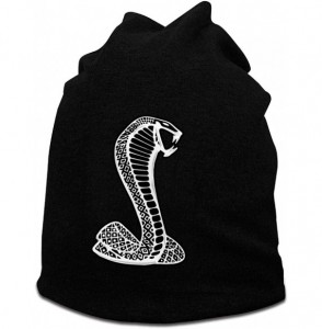 Skullies & Beanies Slouchy Beanies Hat Santa Riding Skateboard Men Watch Cap - Black Mustang Cobra /Black - CR1927E0IWX