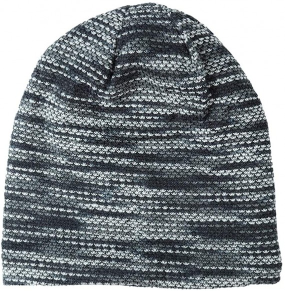 Skullies & Beanies Winter Beanie Double Layer Slouchy - D Gray - CN18KN9XRYE