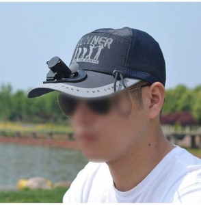 Sun Hats Unisex Electric Fan Sunhats Cooling USB Charge Fishing Sunshade Caps with Letters Ins Hot Novel Summer Hats - CQ18OT...