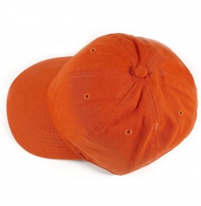 Baseball Caps Polo Style Baseball Cap Ball Dad Hat Adjustable Plain Solid Washed Mens Womens Cotton - Orange - CP18W0QK29X