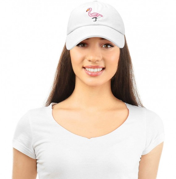 Baseball Caps Flamingo Hat Women's Baseball Cap - White - CA18M5ANL90