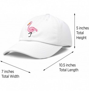 Baseball Caps Flamingo Hat Women's Baseball Cap - White - CA18M5ANL90