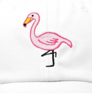 Baseball Caps Flamingo Hat Women's Baseball Cap - White - CA18M5ANL90