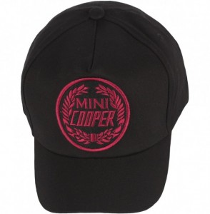 Baseball Caps New Mini Cooper Patch Short Bill Design Ball Cap Baseball Hat Truckers - Black - CH182M2N4CZ