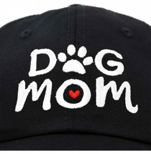 Baseball Caps Dog Mom Baseball Cap Women's Hats Dad Hat - Black - CZ18K7QGMU0