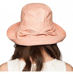 Sun Hats Floppy Brim Sun Hat UPF 50+ Cotton Wide Brim Beach Sun Protection Cap Adjustable Chin Strap Hat - Pink B - CA18DUSYD20