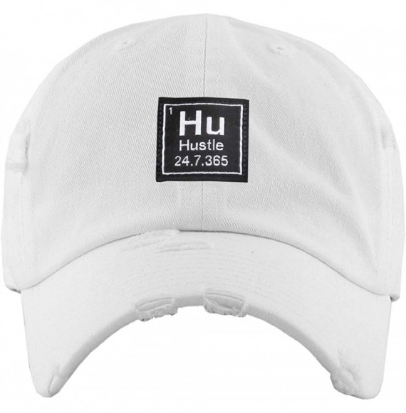 Baseball Caps Dad Hat Trust No One Hustle Savage Vibe Baseball Cap Adjustable Cotton Vintage - (5.8) White Hustle Patch Vinta...