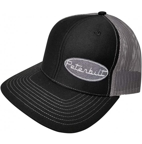 Baseball Caps Peterbilt Motors Trucks Structured Cap/Adjustable Custom Snapback/Women and Men/112 Black - Charcoal - CG18ZAUYMHK