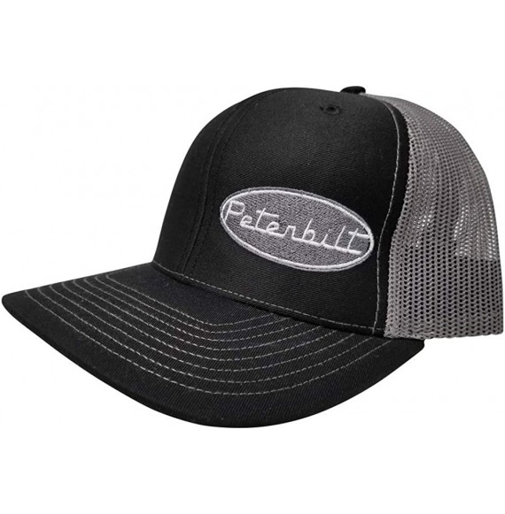 Baseball Caps Peterbilt Motors Trucks Structured Cap/Adjustable Custom Snapback/Women and Men/112 Black - Charcoal - CG18ZAUYMHK