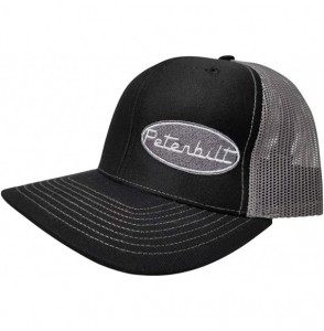 Baseball Caps Peterbilt Motors Trucks Structured Cap/Adjustable Custom Snapback/Women and Men/112 Black - Charcoal - CG18ZAUYMHK