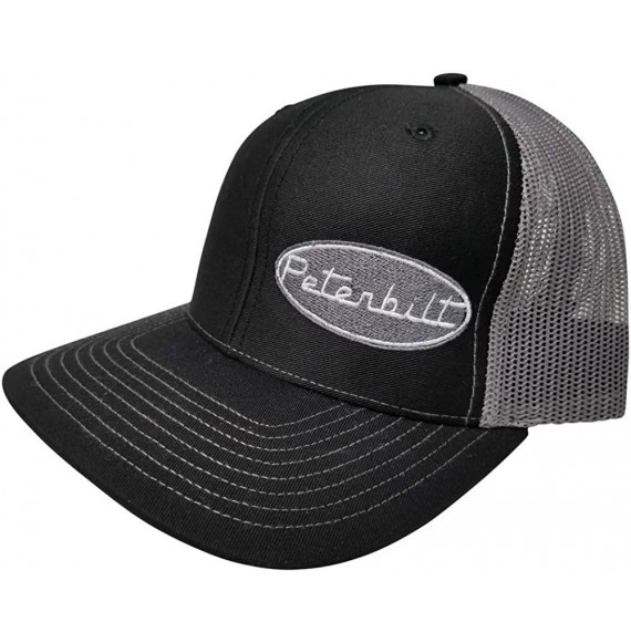 Baseball Caps Peterbilt Motors Trucks Structured Cap/Adjustable Custom Snapback/Women and Men/112 Black - Charcoal - CG18ZAUYMHK