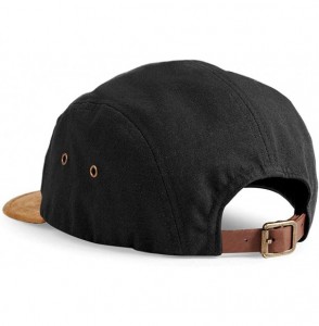 Baseball Caps Suede Peak 5 Panel Baseball Cap - French Navy - CG11JKDLL5X