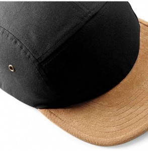 Baseball Caps Suede Peak 5 Panel Baseball Cap - French Navy - CG11JKDLL5X