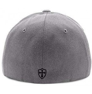 Baseball Caps Crusader Knights Templar Cross Baseball Hat - Grey / Black - C912LG3S6F7