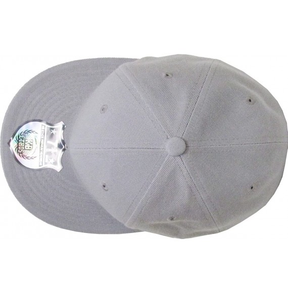 Baseball Caps The Real Original Fitted Flat-Bill Hats True-Fit - 08. Light Gray - CA11JEIB54B