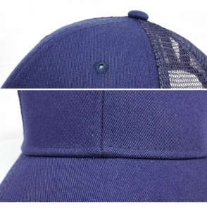 Baseball Caps Unisex Baseball Cap Breathable Quick Dry Mesh Sun Hat Vintage Adjustable Dad Hat - Navy - CY18EIEWHCX