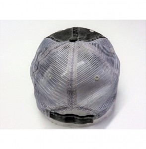 Baseball Caps Glitter Mama Bear Distressed Look Grey Trucker Cap Hat Fashion - White Glitter - CP1833QD5S9