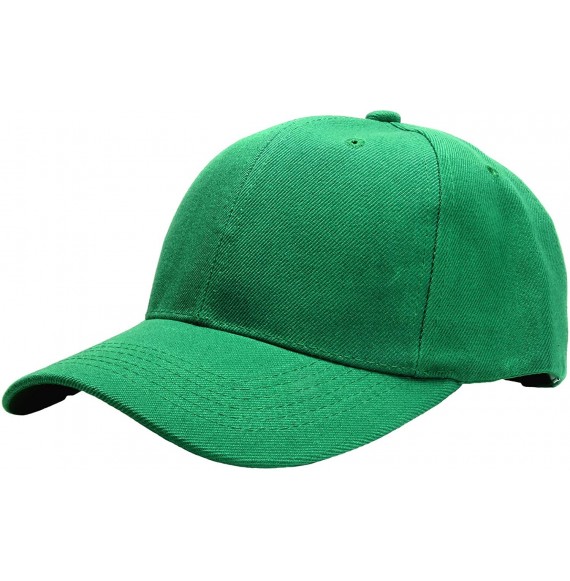 Baseball Caps 2pcs Baseball Cap for Men Women Adjustable Size Perfect for Outdoor Activities - Black/Kelly Green - CT195D3O5MH