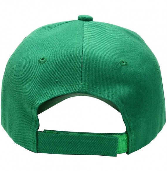 Baseball Caps 2pcs Baseball Cap for Men Women Adjustable Size Perfect for Outdoor Activities - Black/Kelly Green - CT195D3O5MH