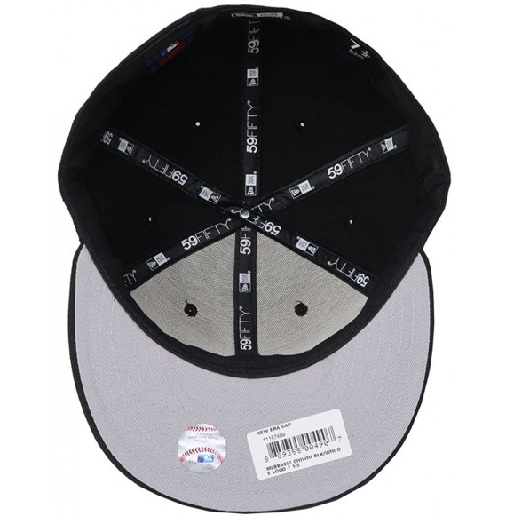 Baseball Caps White Sox Basic Black Fitted Cap - CA18D0SG3M9