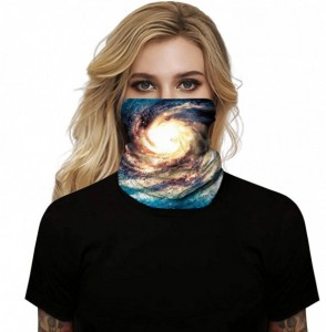 Balaclavas Women's 3D Galaxy Print Multifunctional Headwear Face Mask Headband Neck Gaiter Face Scarf - Galaxy Vortex - CL198...