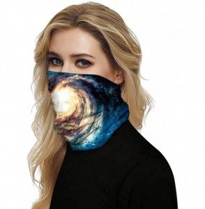 Balaclavas Women's 3D Galaxy Print Multifunctional Headwear Face Mask Headband Neck Gaiter Face Scarf - Galaxy Vortex - CL198...