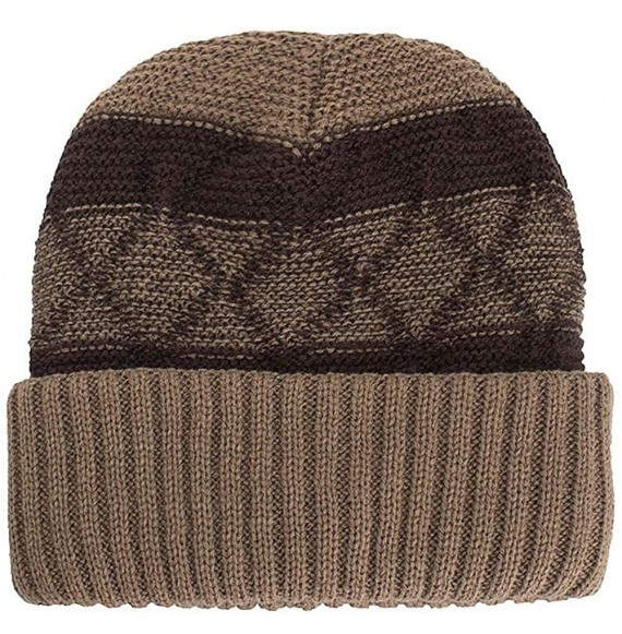 Skullies & Beanies Warm Oversized Chunky Soft Oversized Cable Knit Slouchy Beanie Winter Warm Knit Hat Skull Cap - Khaki 2 - ...