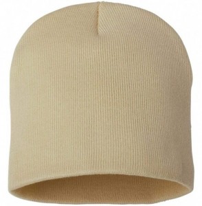 Skullies & Beanies SP08 - 8 Inch Knit Beanie - Camel - CB12EGZASH5