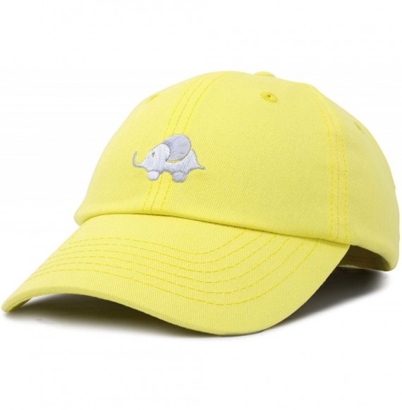 Baseball Caps Cute Elephant Hat Cotton Baseball Cap - Minion Yellow - CB18LILZ7RN