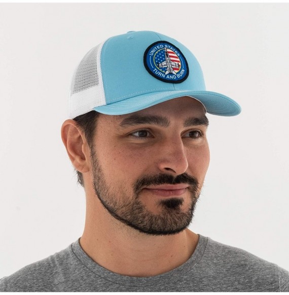 Baseball Caps Navy American Scout Patch Trucker - Light Blue/White - CH18AEL9RHX