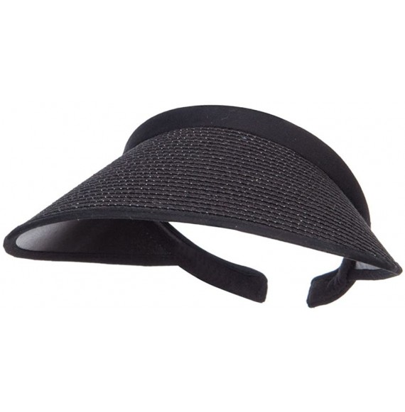 Visors Toyo Braid Clip On Paper Visor - Black - CP12FV93WBP