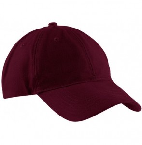 Baseball Caps Brushed Twill Low Profile Cap in - Maroon - CG11VQ4RT23