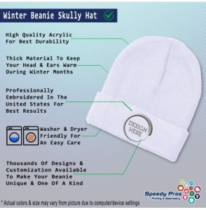 Skullies & Beanies Custom Beanie for Men & Women EMT Rescue Embroidery Acrylic Skull Cap Hat - White - C018ZS278T0