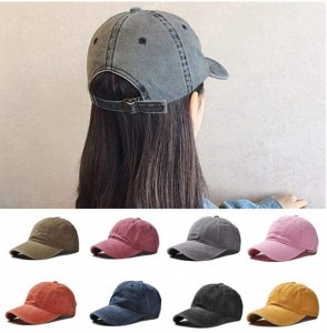 Baseball Caps Unisex Fashion Solid Adjustable Breathable Baseball Cap Sun Hats Baseball Caps - Sky Blue - CV18TZQZSUE