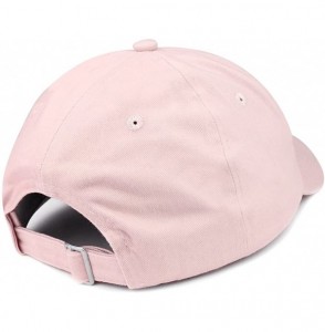 Baseball Caps Switzerland Text Embroidered Unstructured Cotton Dad Hat - Light Pink - CM18K0OUHE4