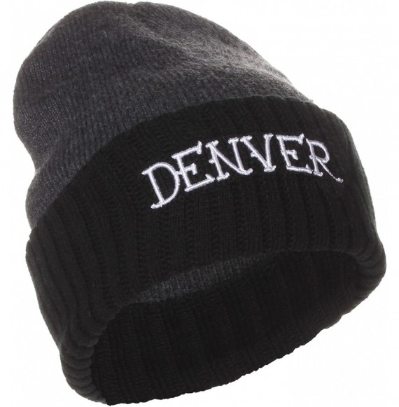 Skullies & Beanies Unisex USA Cities Knit Hat Cap Beanie - Denver - C612N3DC2MI