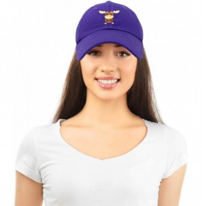 Baseball Caps Cute Moose Hat Baseball Cap - Purple - CF18LZ79ND7