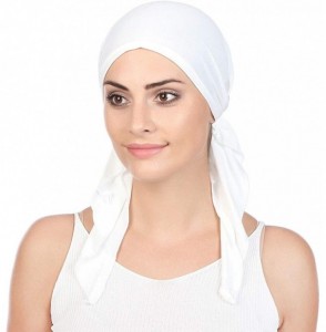 Skullies & Beanies 3Pack Chemo Hat Turban Headscarves for Women Cancer Headwear - White Gray Black - CV196OE78NX