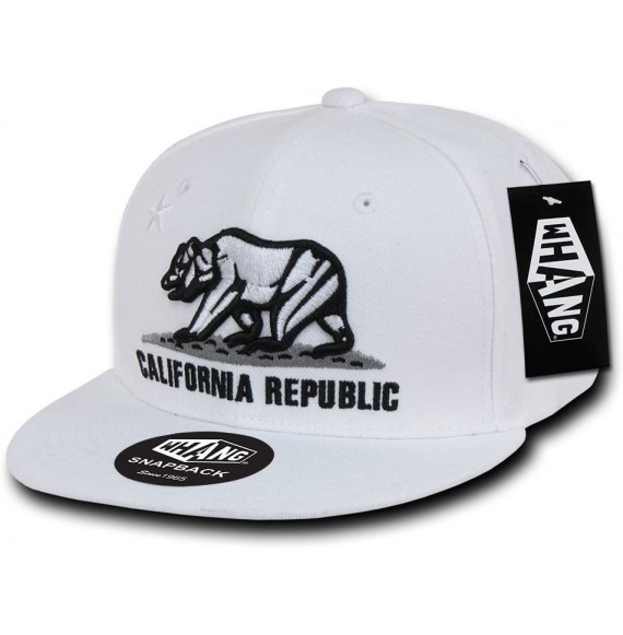 Baseball Caps Men's Snapback - White - C611D8D7QB9