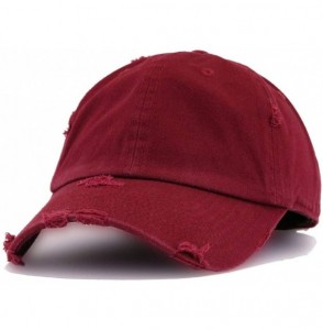 Baseball Caps President Election Embroidered Adjustable Distressed - Maroon - CX1986MOM48