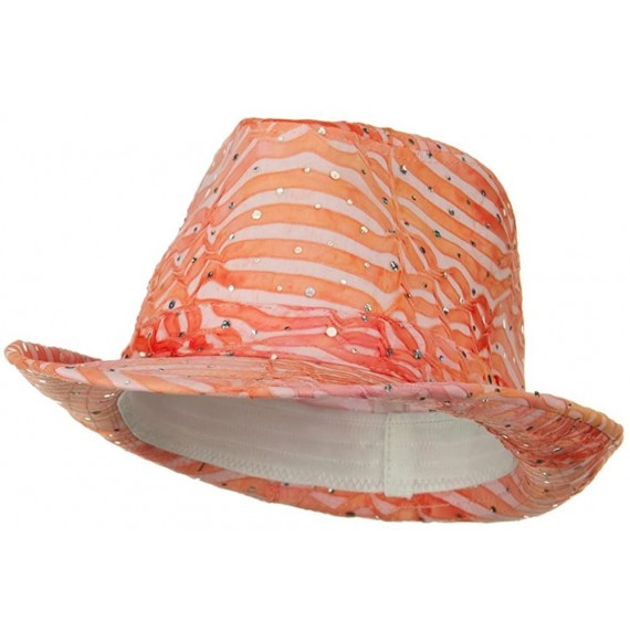 Fedoras New Glitter Fedora Hat - Pink - Pink - C2118E44WYL